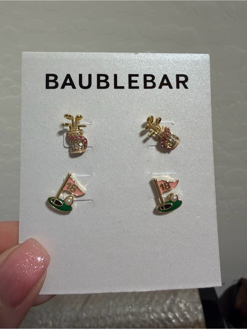 Bauble Bar golf earrings - Picture 3 of 3